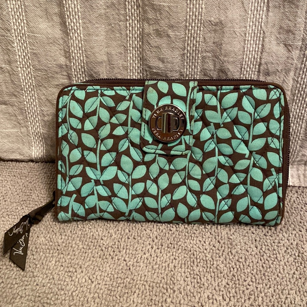 Vera Bradley Shower Vine Turn-Lock Wallet.